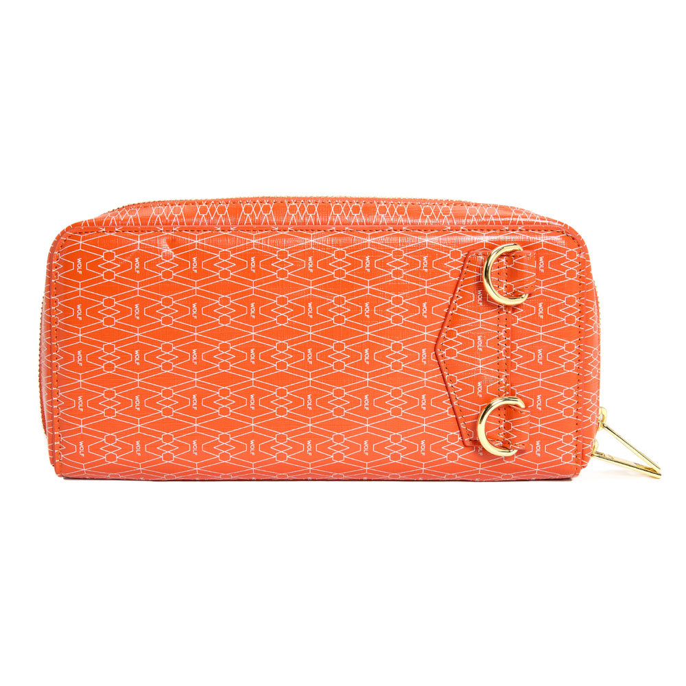 WOLF 1834 Signature Travel Case – Orange (Vegan, RFID Blocking, Watch Storage) - Image 5