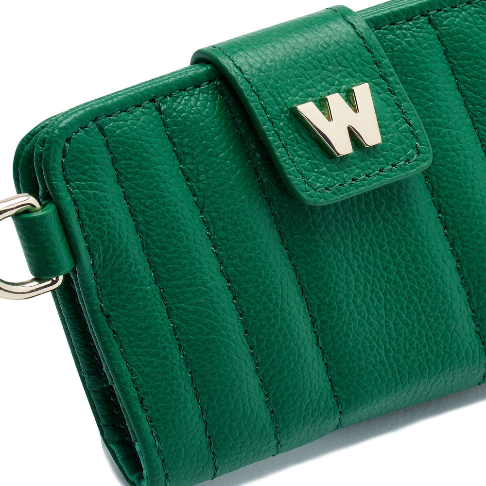 WOLF 1834 Mimi Credit Card Holder with Wristlet - Forest Green - Image 7