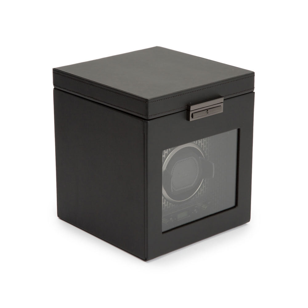 WOLF 1834 Axis Single Watch Winder with Storage – Powder Coat - Image 2