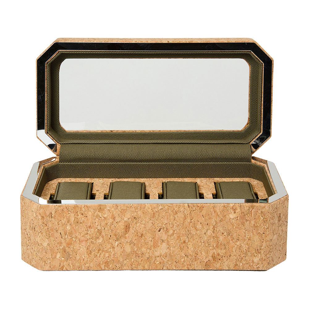 WOLF 1834 Cortica 4-Piece Watch Box – Cork - Image 3