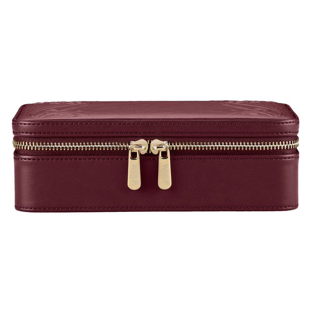 WOLF 1834 X Liberty Medium Zip Case – Burgundy - Image 1