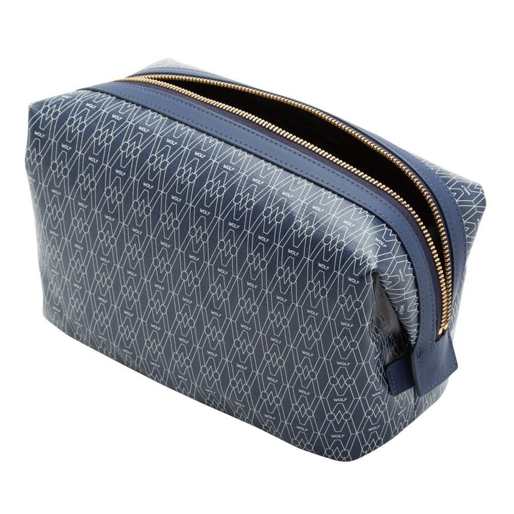WOLF 1834 Signature Washbag – Blue - Image 3