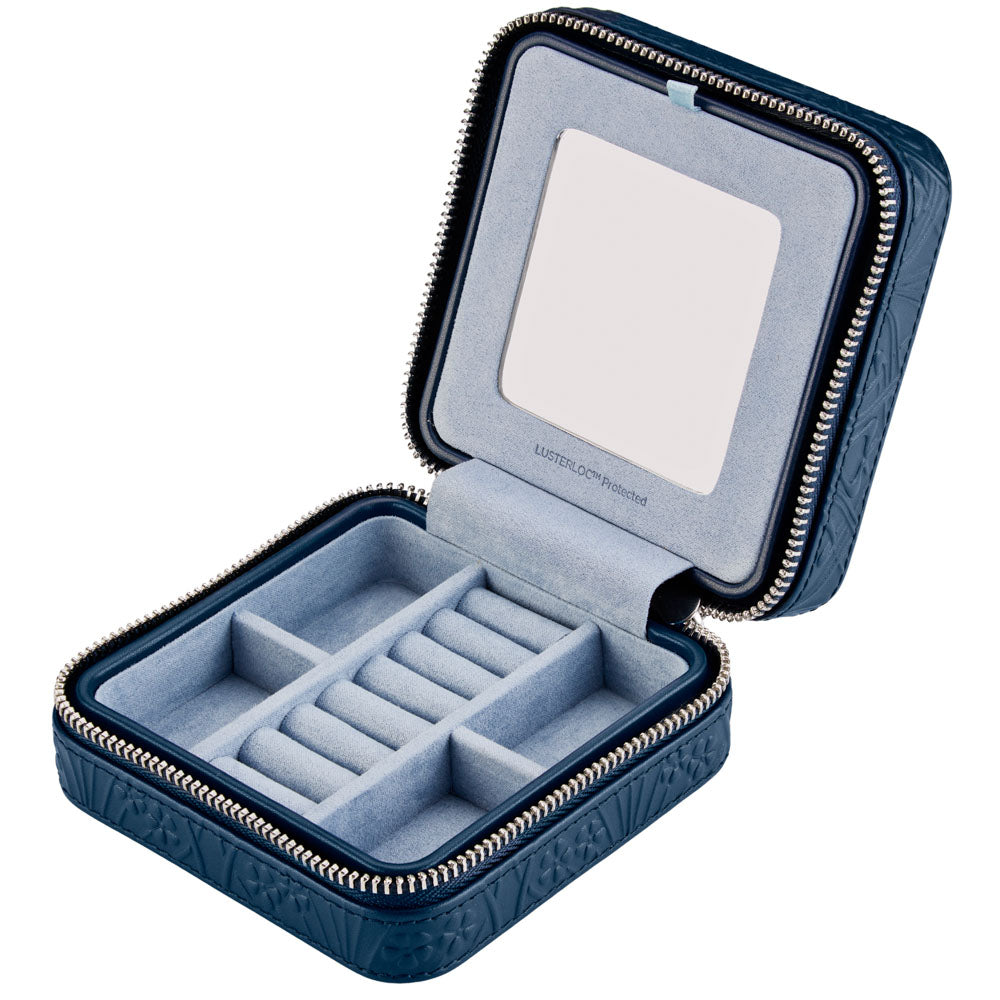 WOLF 1834 X Liberty Small Travel Zip Case – Navy - Image 4