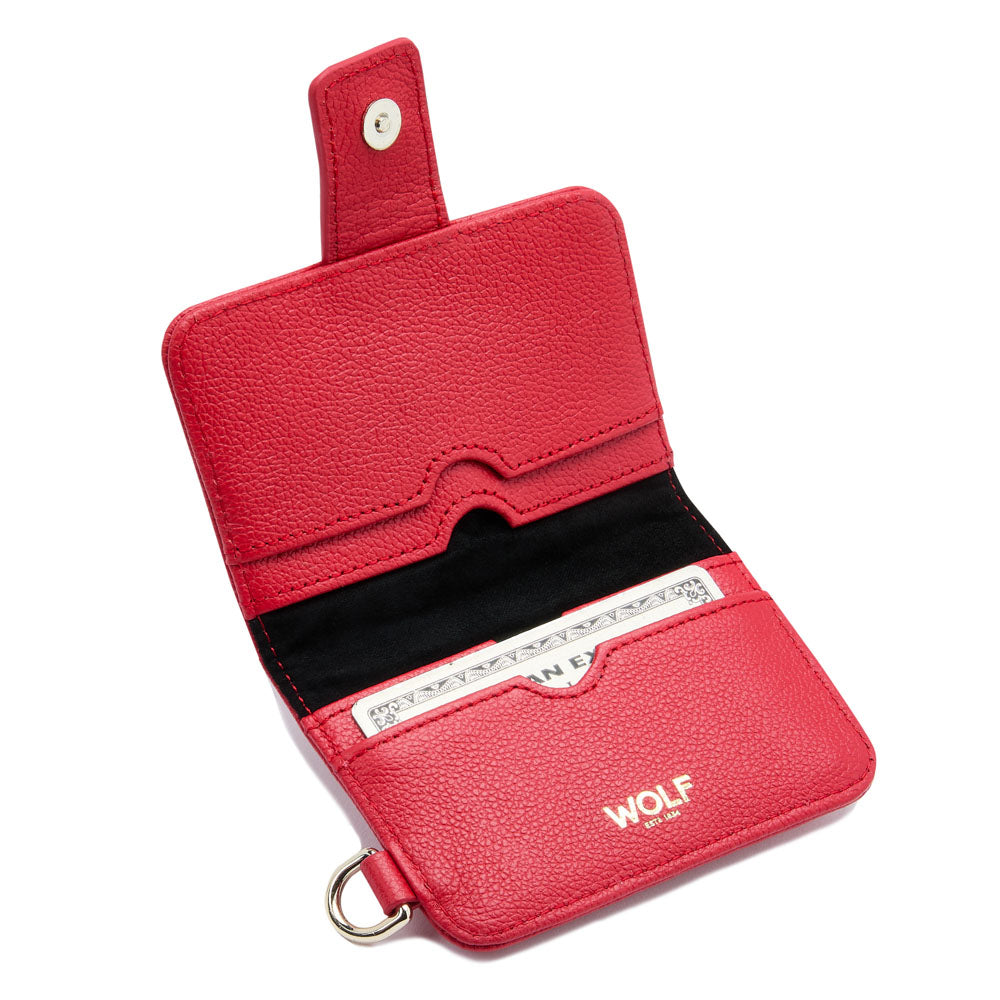 WOLF 1834 Mimi Credit Card Holder with Wristlet – Red - Image 5