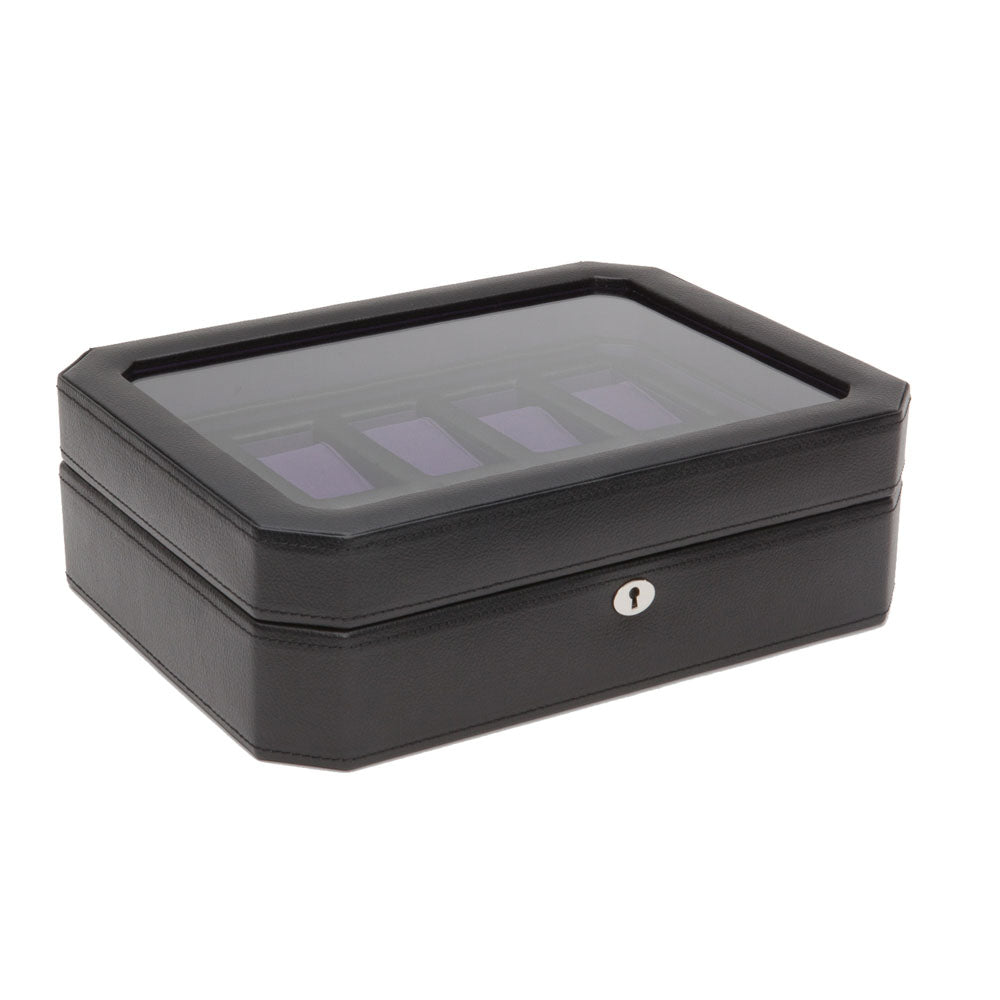 WOLF 1834 Windsor 10 Piece Watch Box – Windsor Black/Purple - Image 1