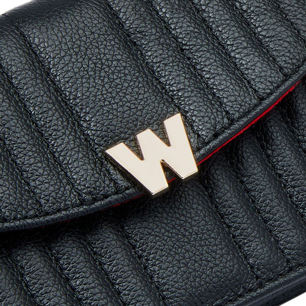WOLF 1834 Mimi Mini Bag with Wristlet & Lanyard - Black - Image 9