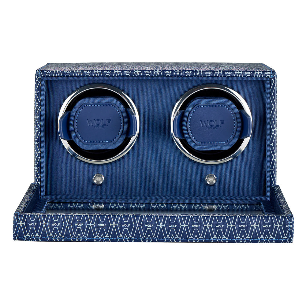 WOLF 1834 Signature Double Watch Winder – Blue - Image 3
