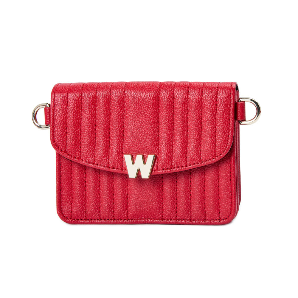WOLF 1834 Mimi Mini Bag with Wristlet & Lanyard - Red - Image 4
