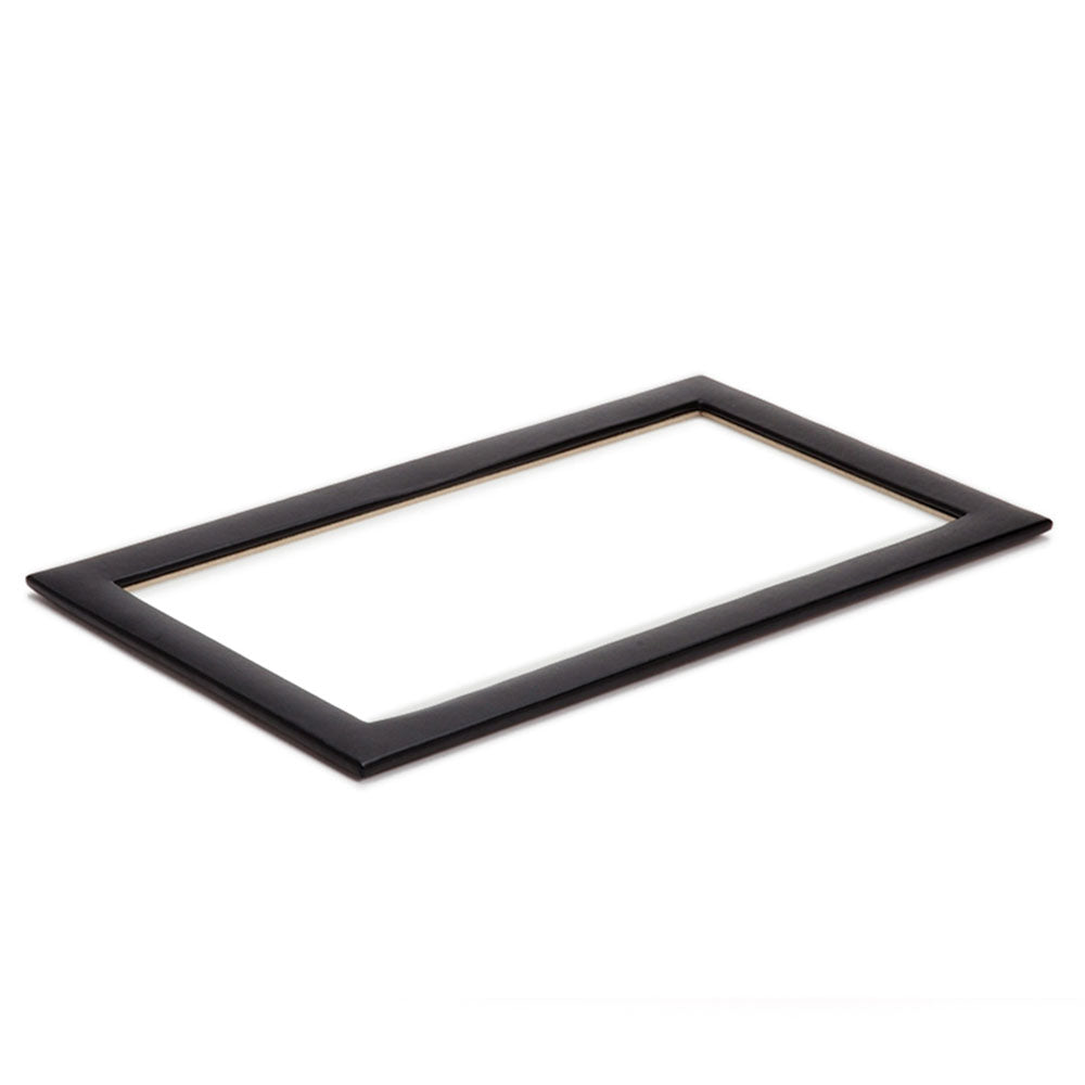 WOLF 1834 Vault Tray Glass Lid - Black Vegan Leather Jewelry Tray Cover - Image 2
