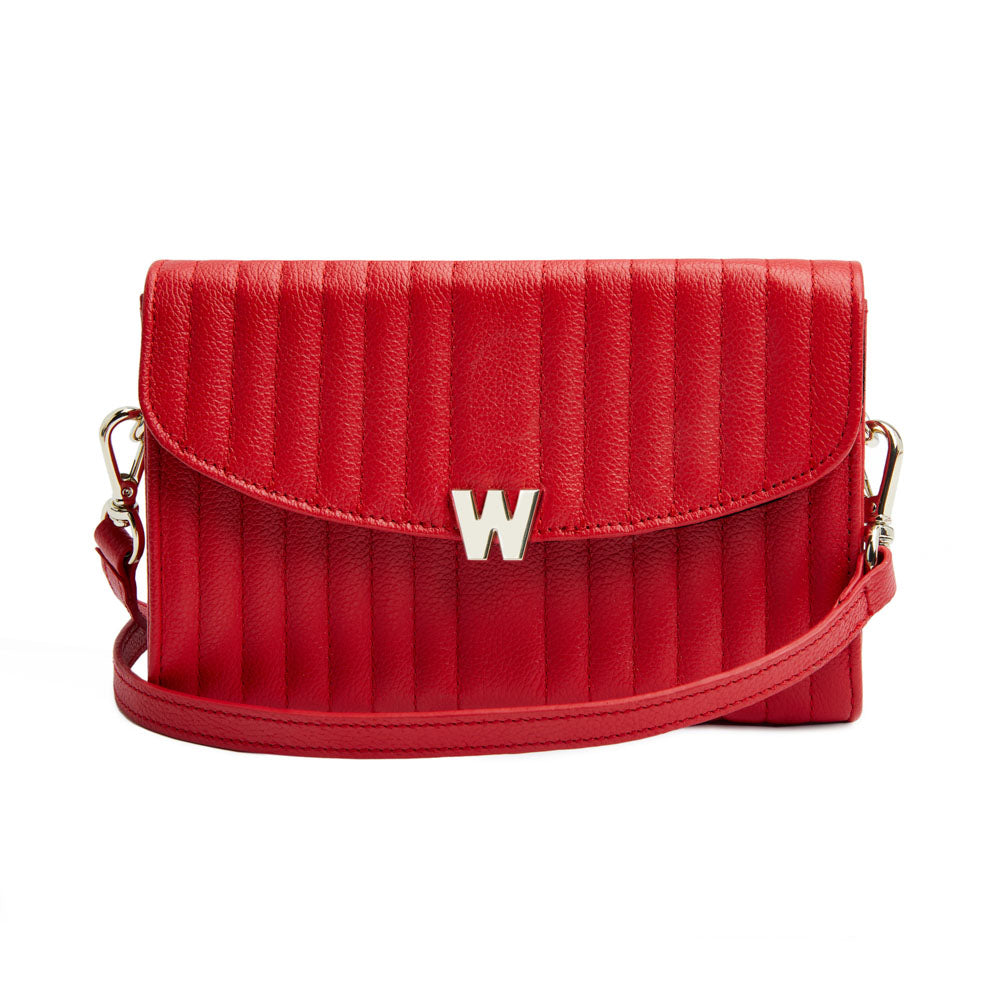 WOLF 1834 Mimi Crossbody Bag with Wristlet - Red - Image 1