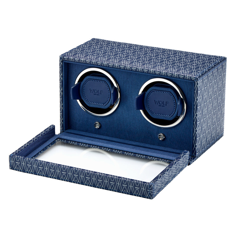 WOLF 1834 Signature Double Watch Winder – Blue - Image 4