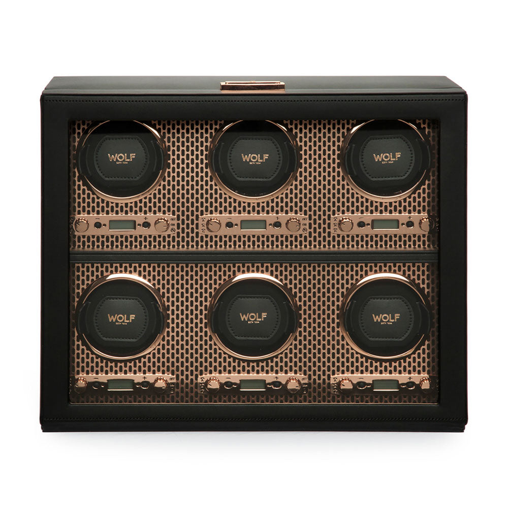 WOLF 1834 Axis 6-Piece Watch Winder - Copper - Image 1