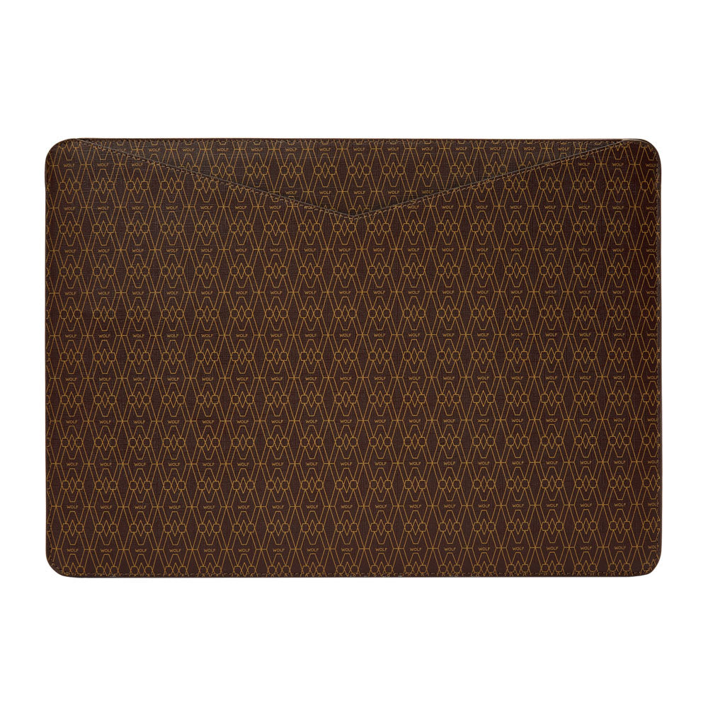 WOLF 1834 Signature 13" Laptop Sleeve – Brown - Image 1