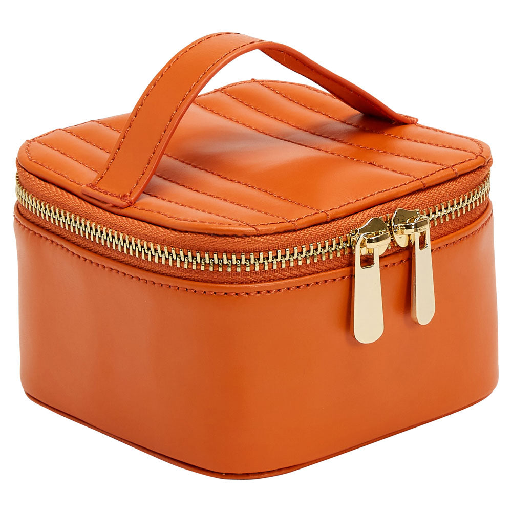 WOLF 1834 Maria Zip Jewelry Cube – Tangerine - Image 2