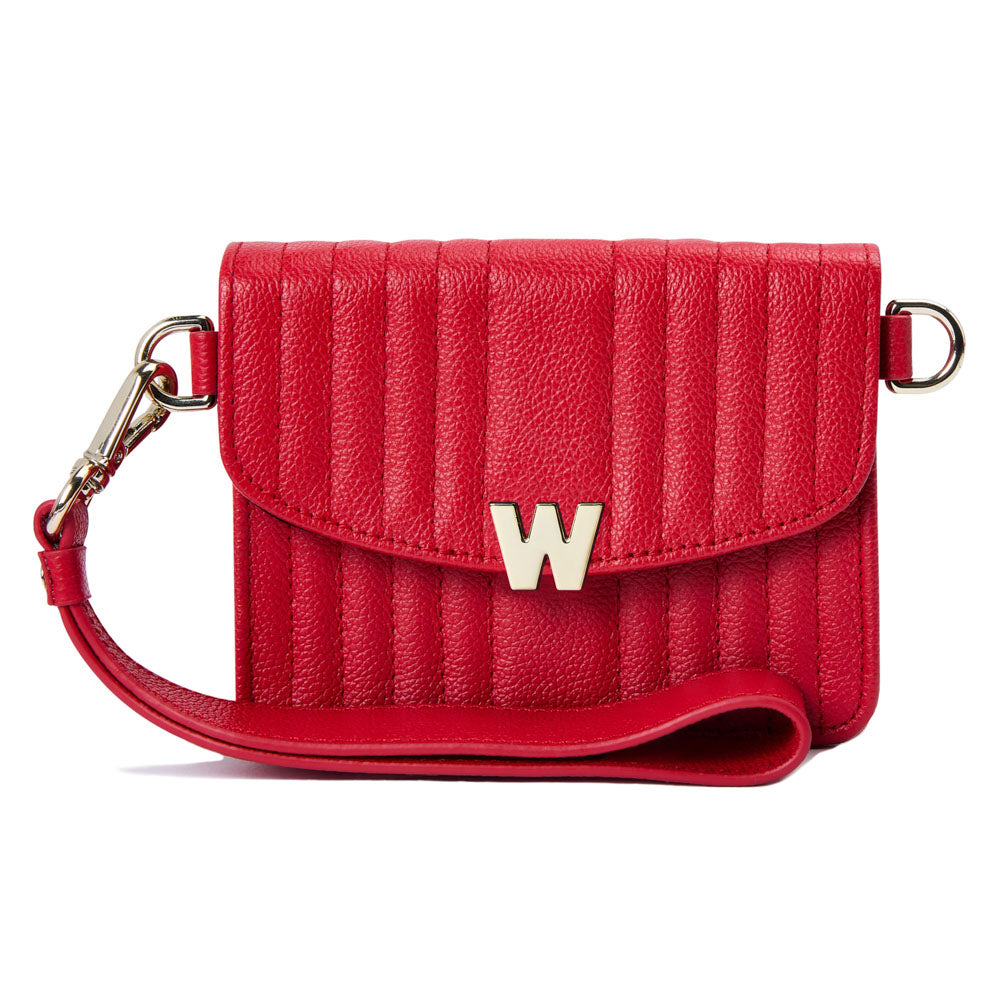WOLF 1834 Mimi Mini Bag with Wristlet & Lanyard - Red - Image 3