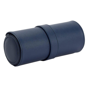 WOLF 1834 Heritage Watch Roll – Navy, Holds 3 Watches - Image 1