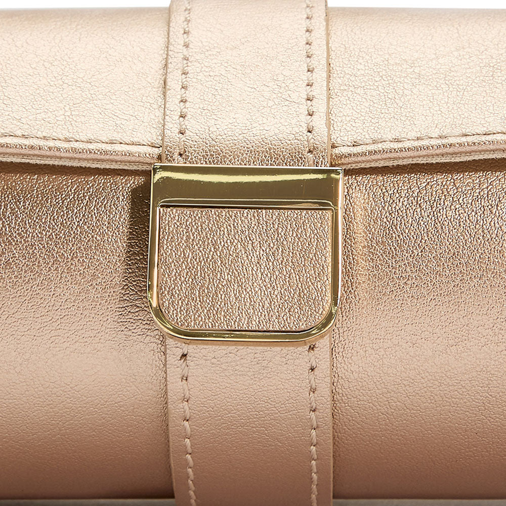 WOLF 1834 Palermo Double Watch Roll with Jewelry Pouch – Rose Gold - Image 8