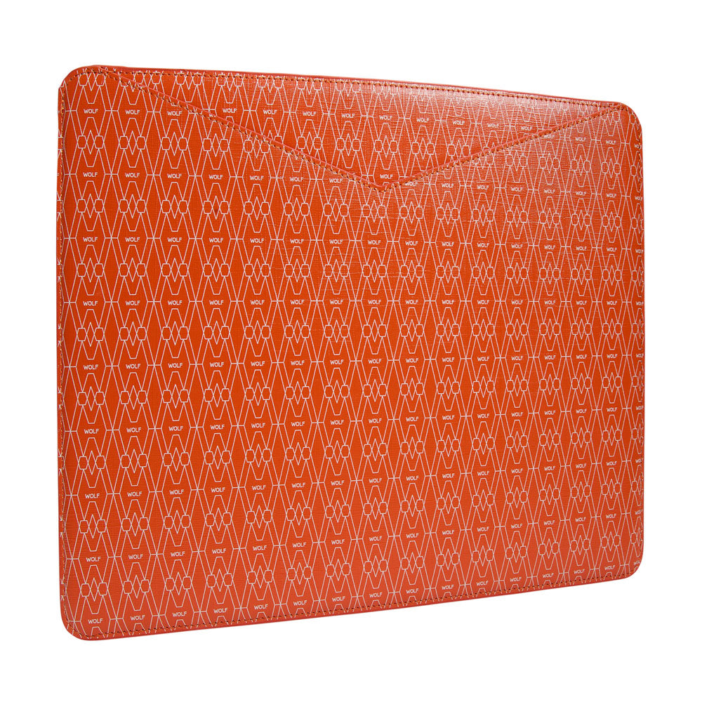 WOLF 1834 Signature 13" Laptop Sleeve - Orange - Image 2