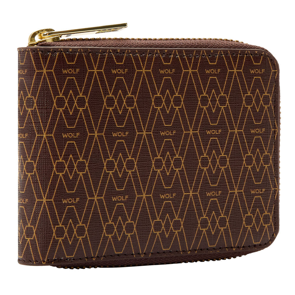 WOLF 1834 Signature Zip Wallet - Brown - Image 2
