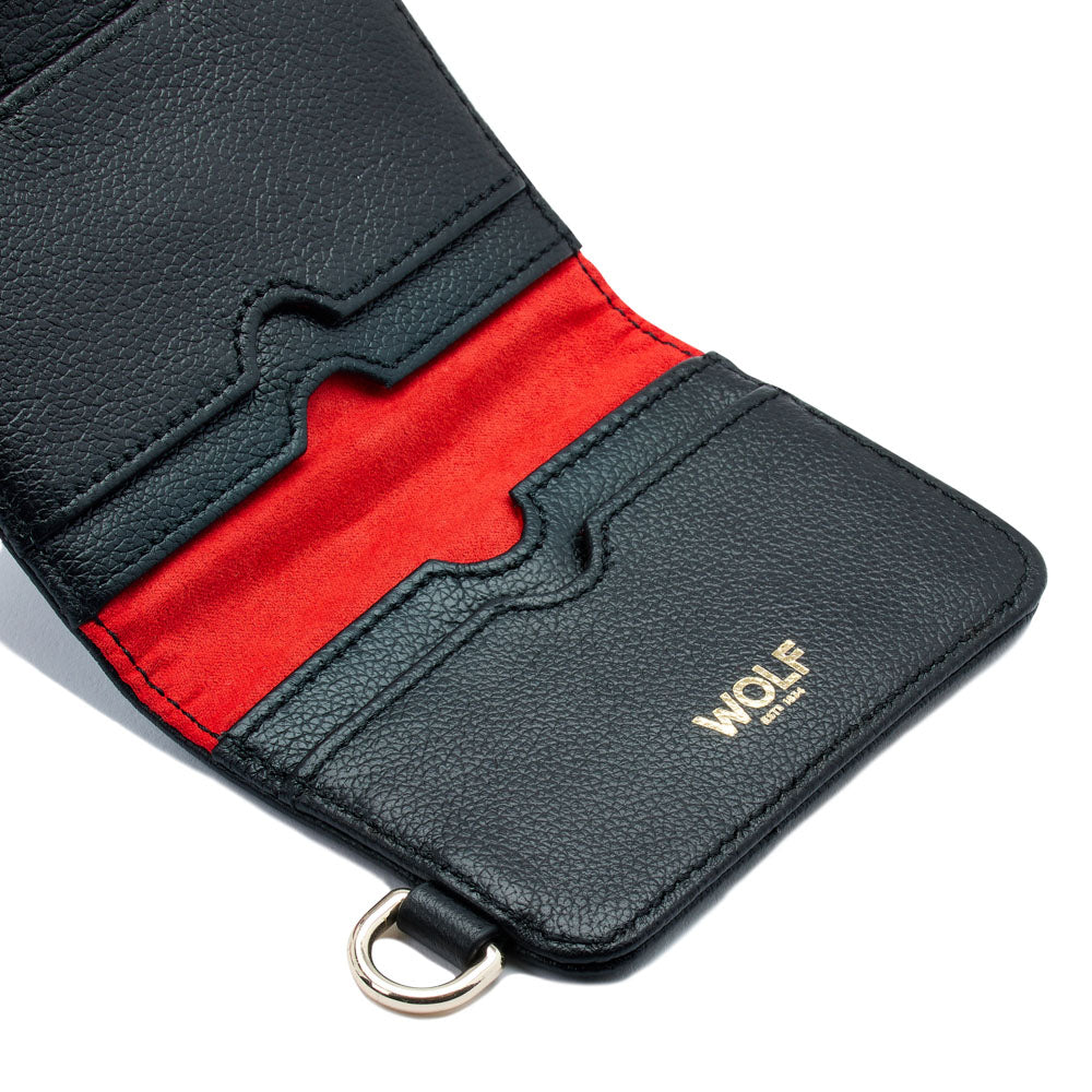 WOLF 1834 Mimi Credit Card Holder with Wristlet – Black - Image 6