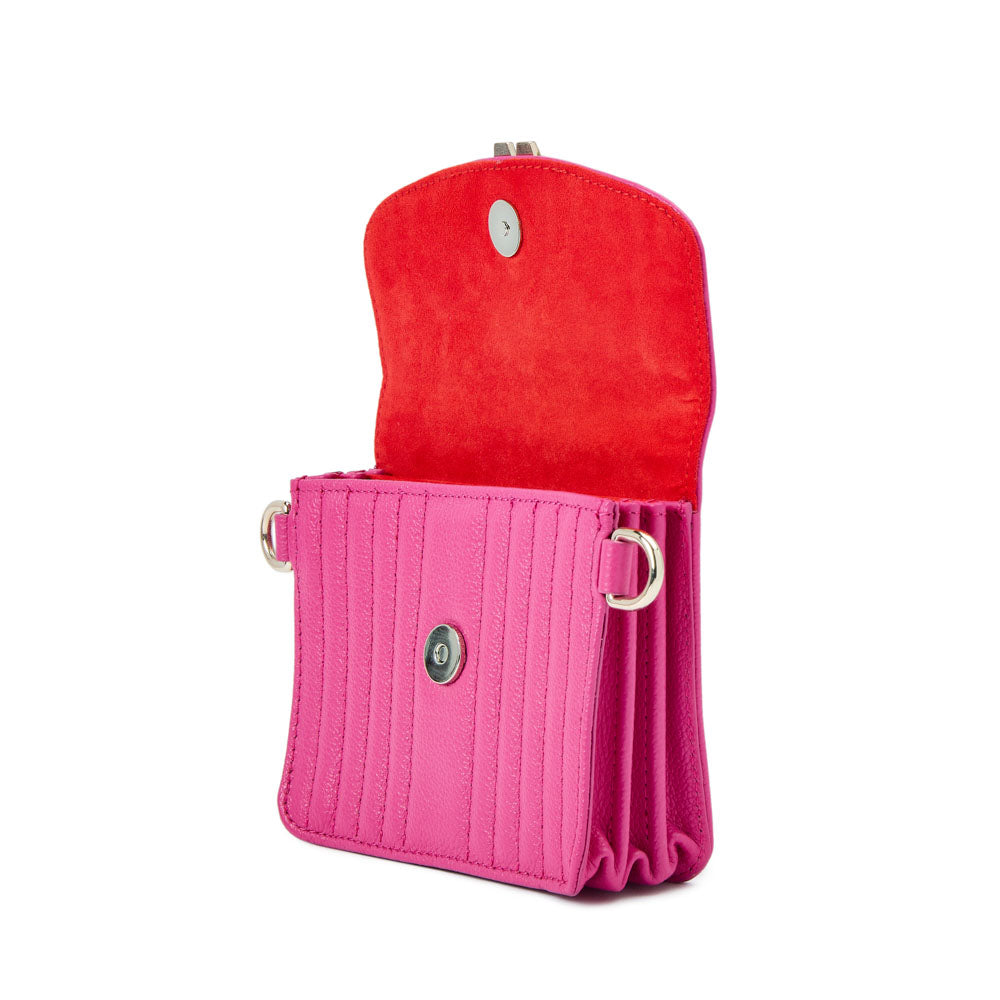 WOLF 1834 Mimi Mini Bag with Wristlet & Lanyard – Pink - Image 7