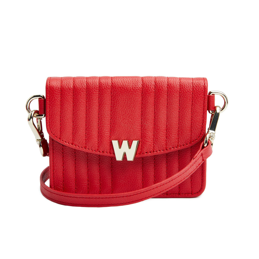 WOLF 1834 Mimi Mini Bag with Wristlet & Lanyard - Red - Image 1