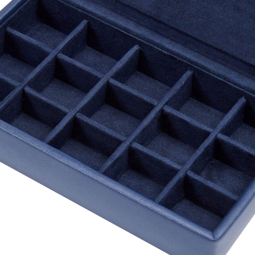 WOLF 1834 Heritage 15‑Piece Cufflink Box – Navy - Image 4