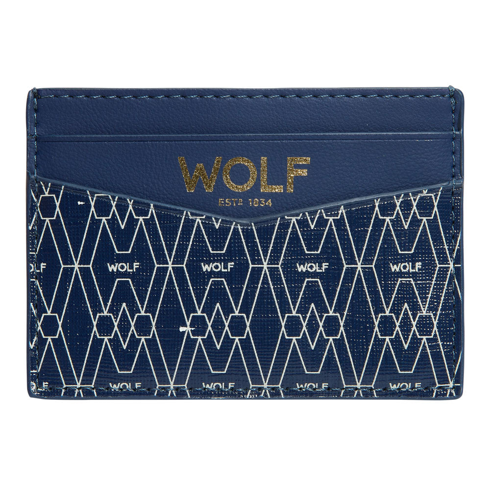 WOLF 1834 Signature Cardholder – Blue, RFID Blocking, 5 Card Slots, Vegan Recycled Materials - Image 4