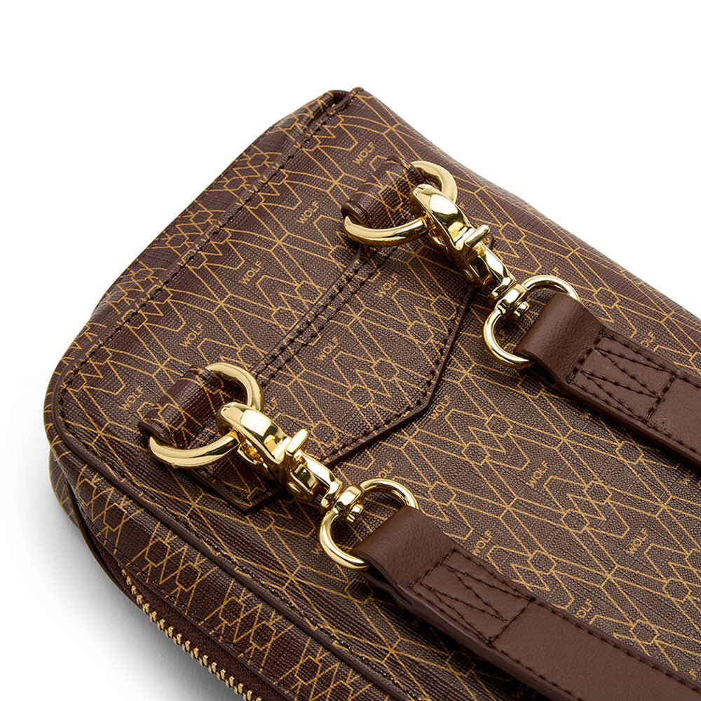 WOLF 1834 Signature Travel Case – Brown, Vegan Recycled Materials, RFID Blocking - Image 6