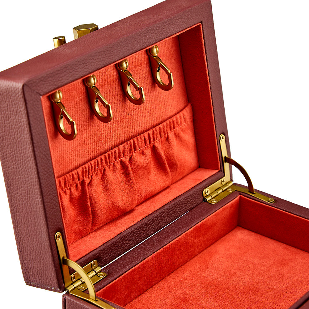 WOLF 1834 Marla Aaron Baby Everything Box - Burgundy Vegan Leather - Image 6