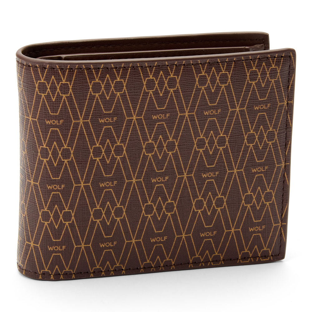 WOLF 1834 Signature Billfold – Brown, 8-Card RFID Wallet with Recycled Materials - Image 2