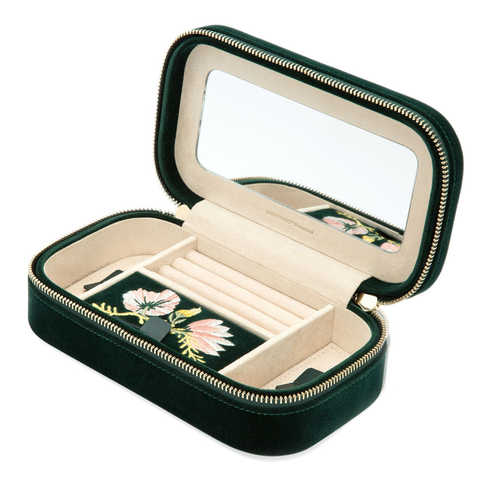 WOLF 1834 Zoe Travel Zip Case – Forest Green - Image 4
