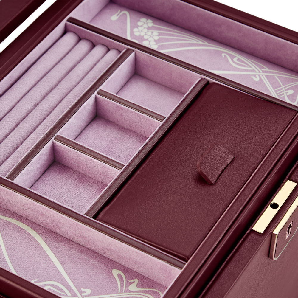 WOLF 1834 X LIBERTY Large Jewelry Box - Burgundy - Image 5