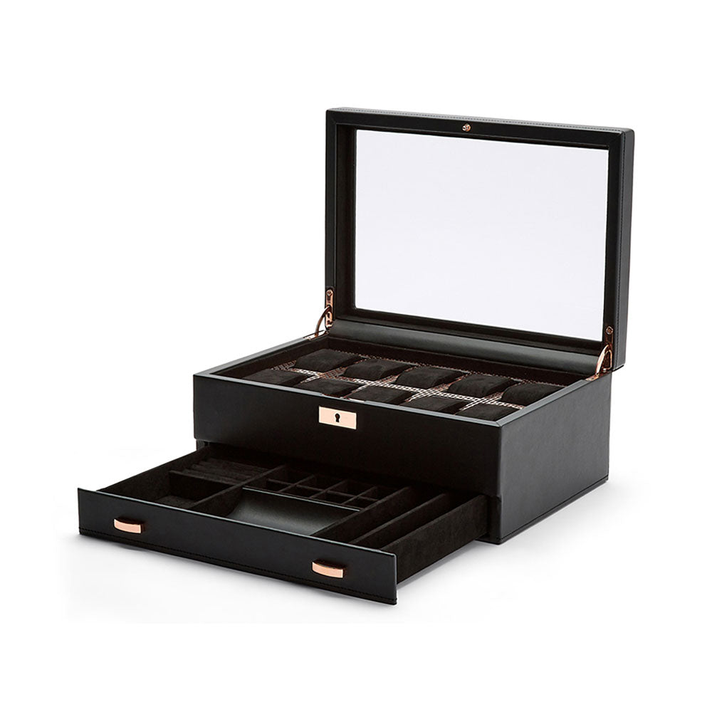 WOLF 1834 Axis 10-Piece Watch Box with Drawer – Copper - Image 4