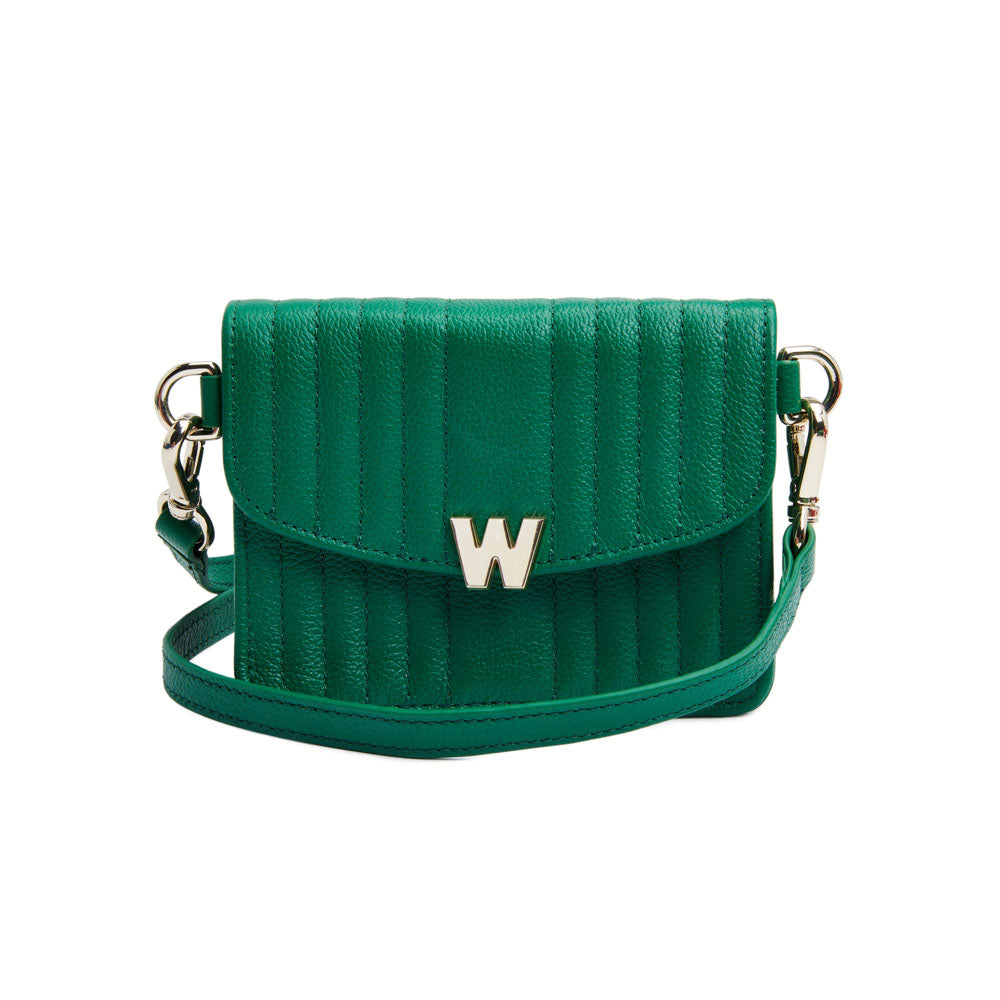 WOLF 1834 Mimi Mini Bag with Wristlet & Lanyard - Forest Green - Image 1
