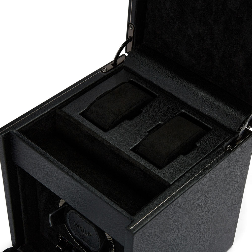 WOLF 1834 British Racing Single Watch Winder with Storage – Black - Image 4