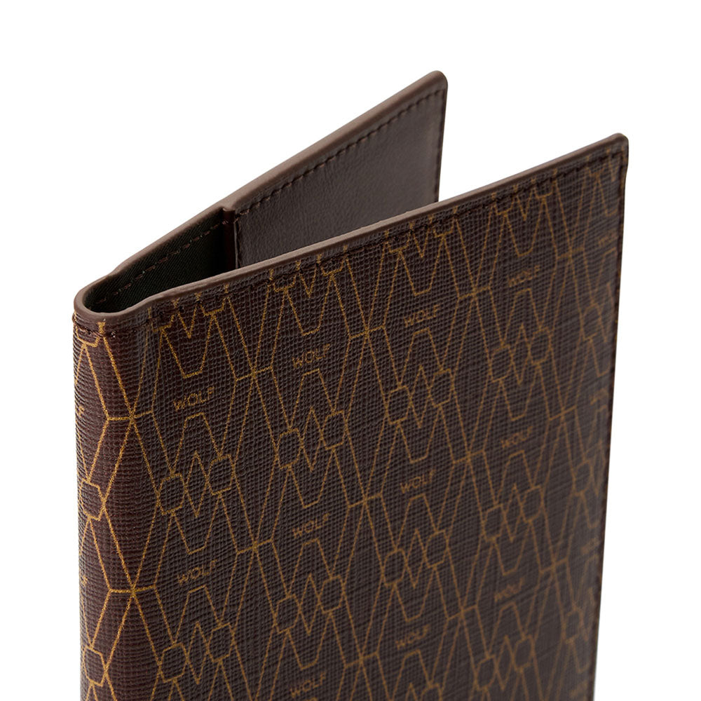 WOLF 1834 Signature Passport Sleeve - Brown | RFID Protection, 3 Card Slots - Image 5