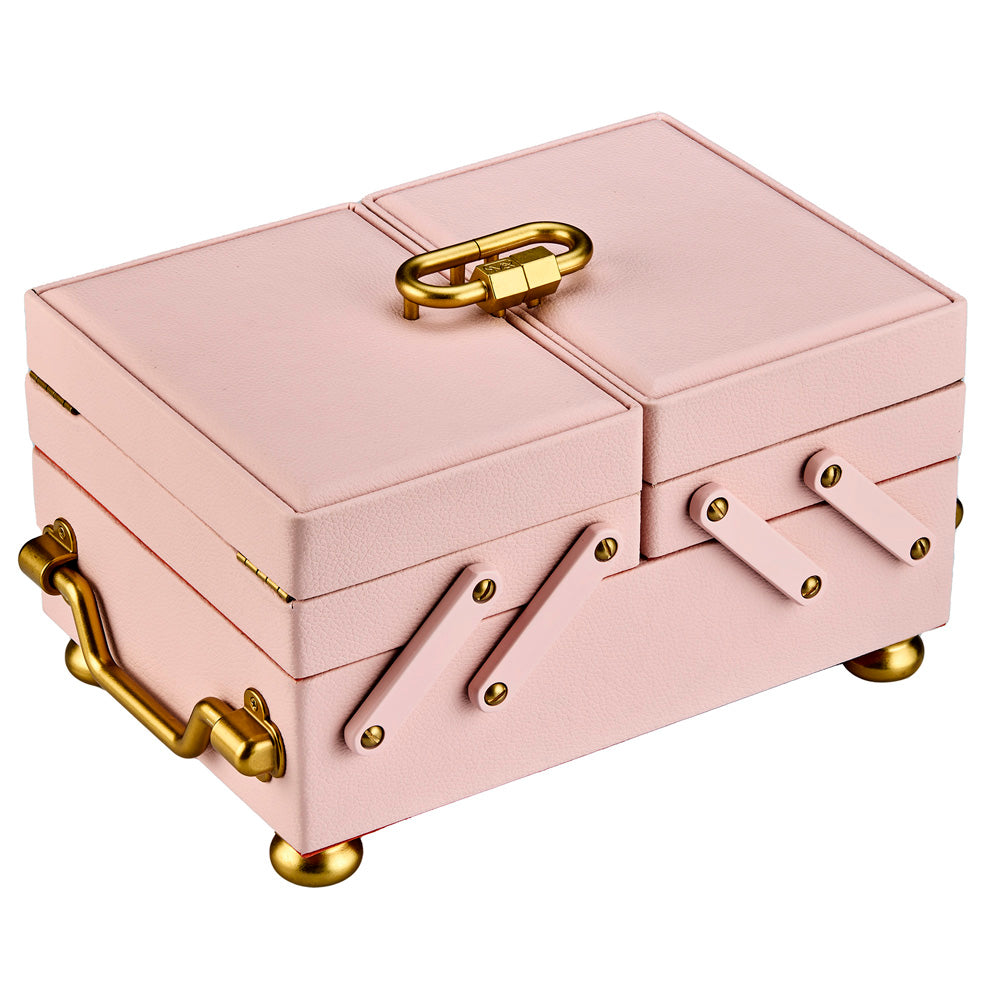 WOLF 1834 Marla Aaron Baby Everything Box – Pink Vegan Leather Jewelry Case - Image 2