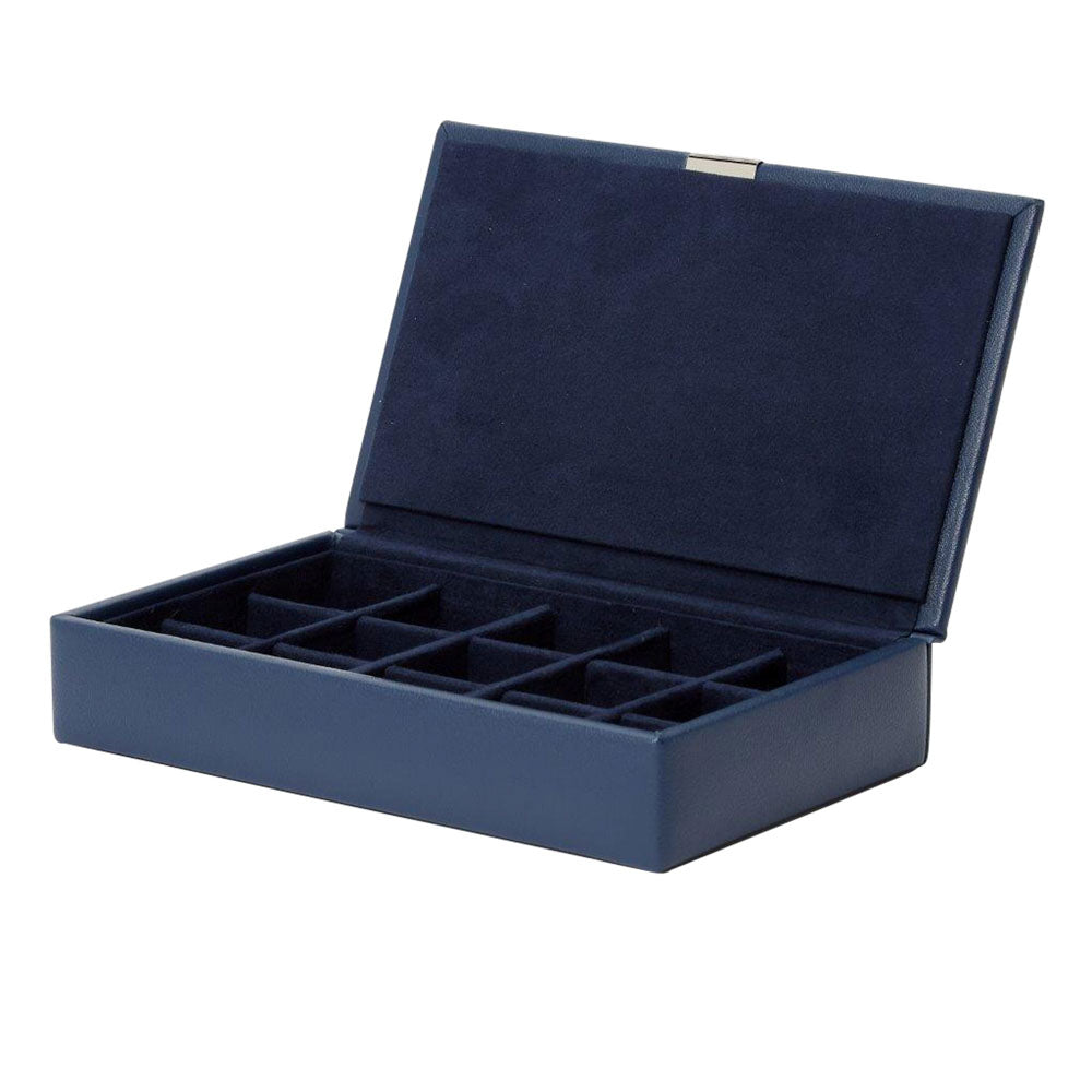 WOLF 1834 Heritage 15‑Piece Cufflink Box – Navy - Image 3