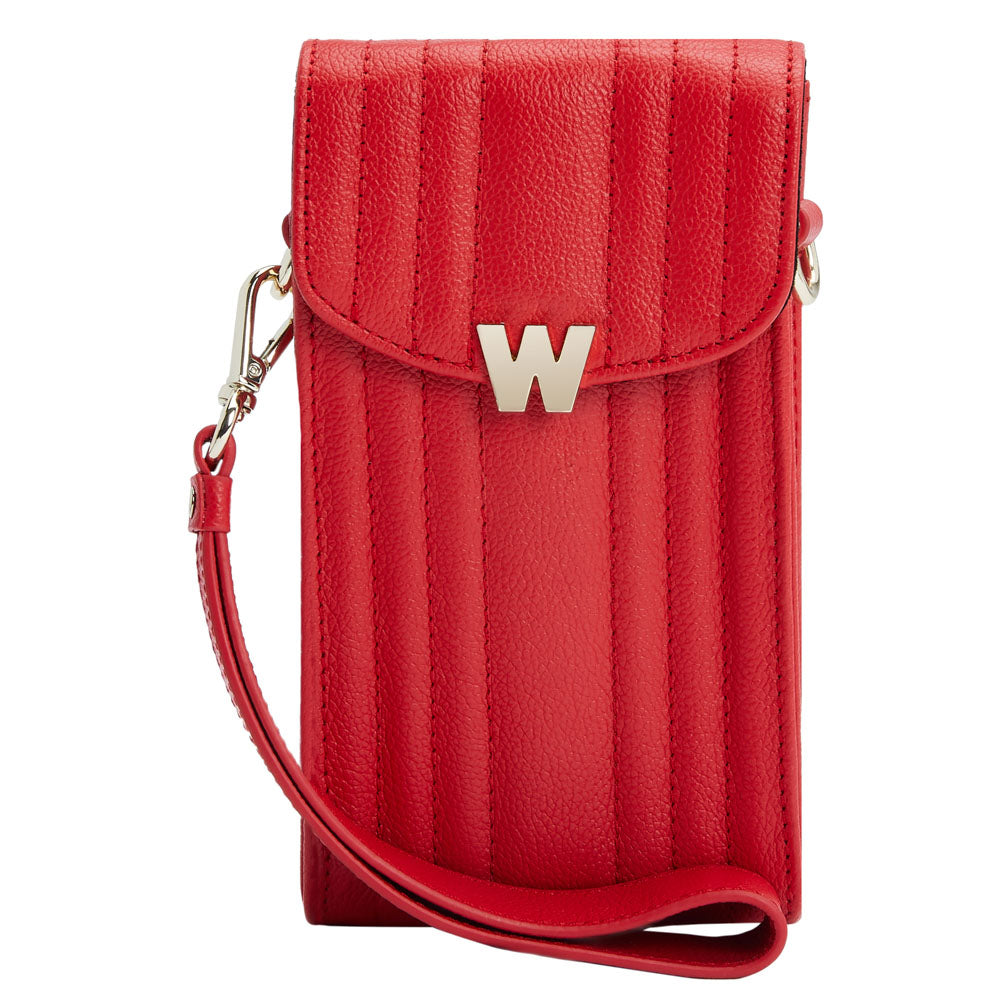 WOLF 1834 Mimi Phone Case with Wristlet & Lanyard – Red - Image 2