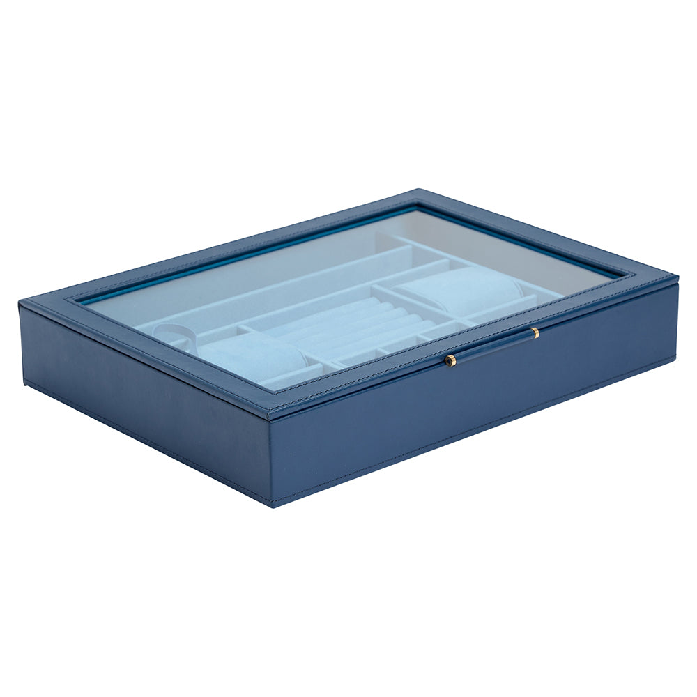 WOLF 1834 Sophia Jewelry Box with Window - Indigo - Image 2