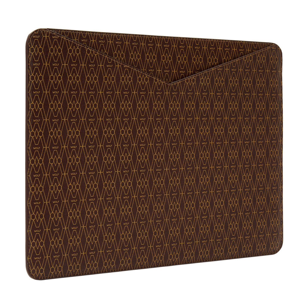 WOLF 1834 Signature 13" Laptop Sleeve – Brown - Image 2