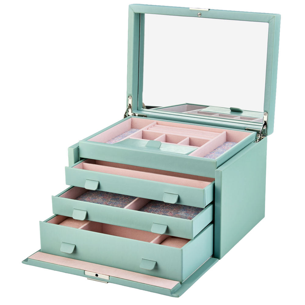 WOLF 1834 X Liberty Large Jewelry Box – Sage Green - Image 3
