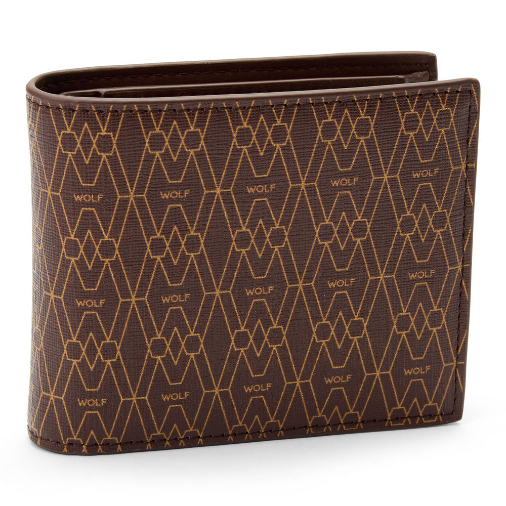 WOLF 1834 Signature Billfold & Coin Holder – Brown (Recycled Vegan) - Image 2