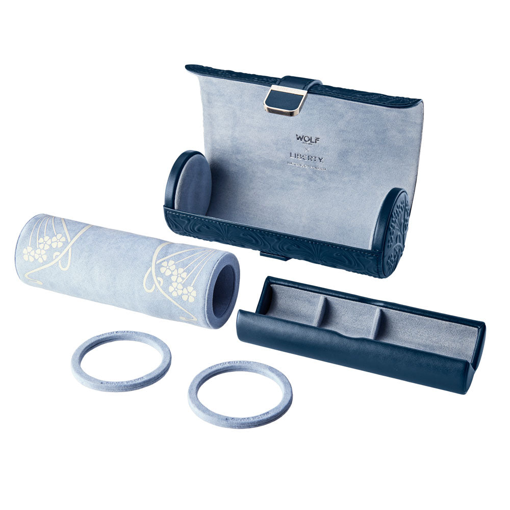 WOLF 1834 X Liberty Triple Watch Roll – Navy - Image 5