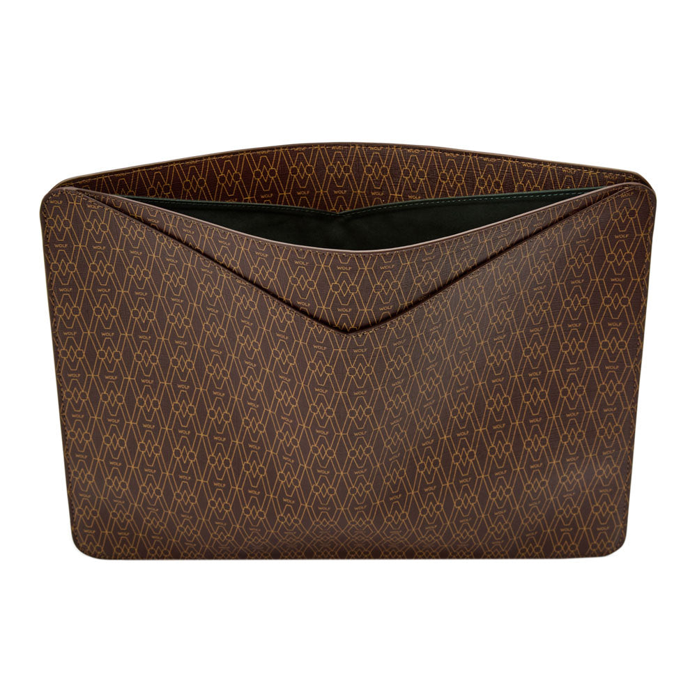 WOLF 1834 Signature 13" Laptop Sleeve – Brown - Image 3