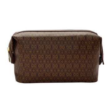 WOLF 1834 Signature Washbag – Brown (Vegan, Recycled Materials) - Image 1