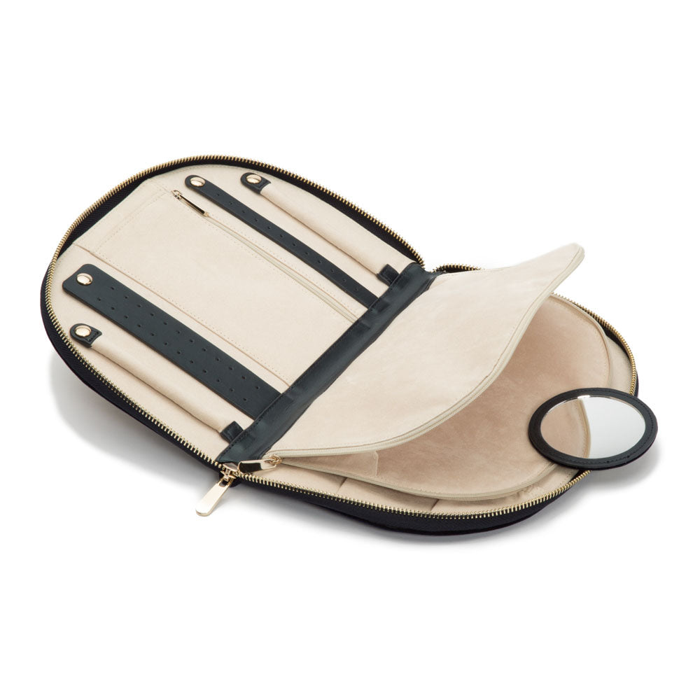 WOLF 1834 Zoe Portfolio – Indigo Velvet Jewelry Travel Case with LusterLoc™ Anti-Tarnish Lining - Image 5