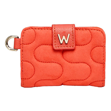 WOLF 1834 Mimi Swirl Card Case - Radiant Red (4 Card Slots, Detachable Wristlet) - Image 1