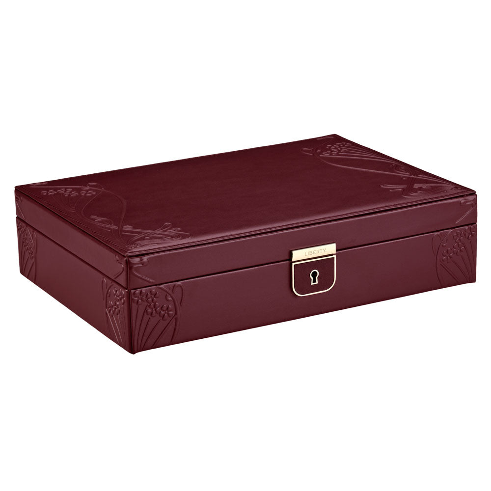 WOLF 1834 X Liberty Medium Jewelry Box – Burgundy - Image 2